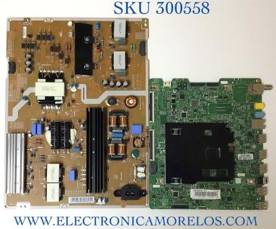 KIT DE TARJETAS PARA TV SAMSUNG MAIN BN94-10828A / BN41-02528A / BN97-10983B / FUENTE BN44-00808D / L65D6N_FSM / PSLF261S07A / PANEL CY-WK065HGLV1H / MODELO UN65KU6500FXZA FA01 / UN65KU6500FXZA / UN65KU6500F